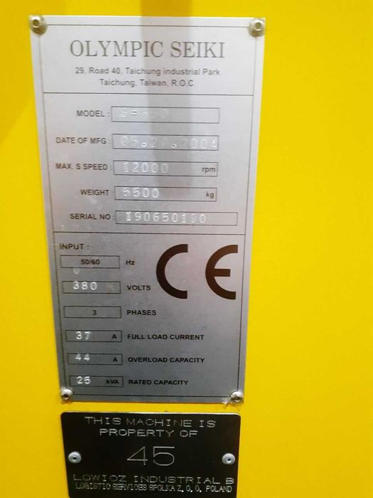Вертикально-фрезерний верстат з ЧПУ OLYMPIC SEIKI S-650