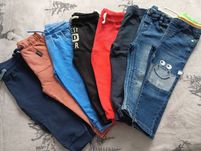 Zestaw 8 par spodni i 4 bluzy rozmiar 92