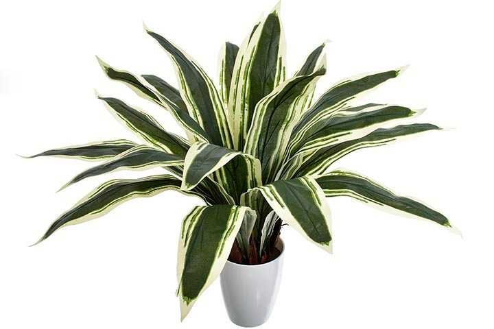 Dracena sztuczne kwiaty roślina kompozycja donica liście do salonu