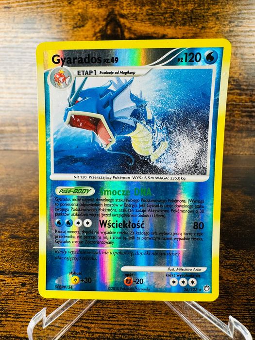 Gyarados 26/123 Reverse Diament Perła Tajemne Skarby PL Karta Pokemon