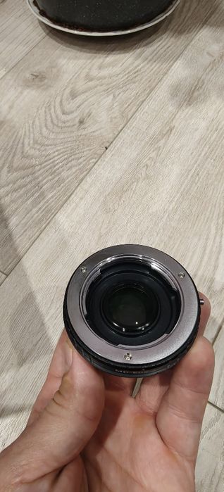 Перехідник, адаптер Minolta MD – Canon EF з лінзою
