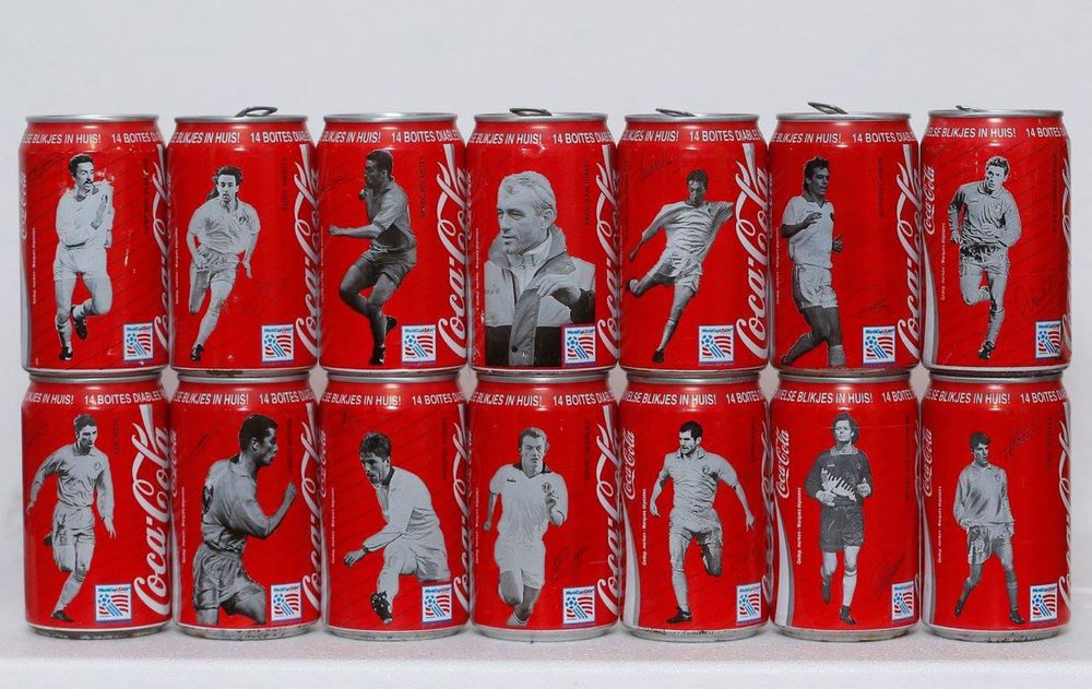 Set completo latas coca-cola