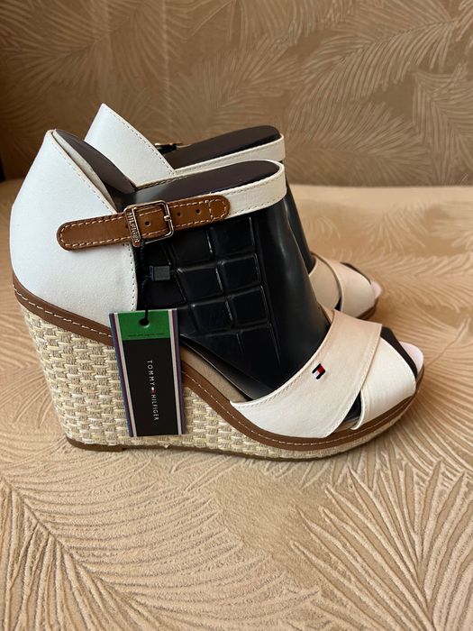 Białe espadryle Tommy Hilfiger