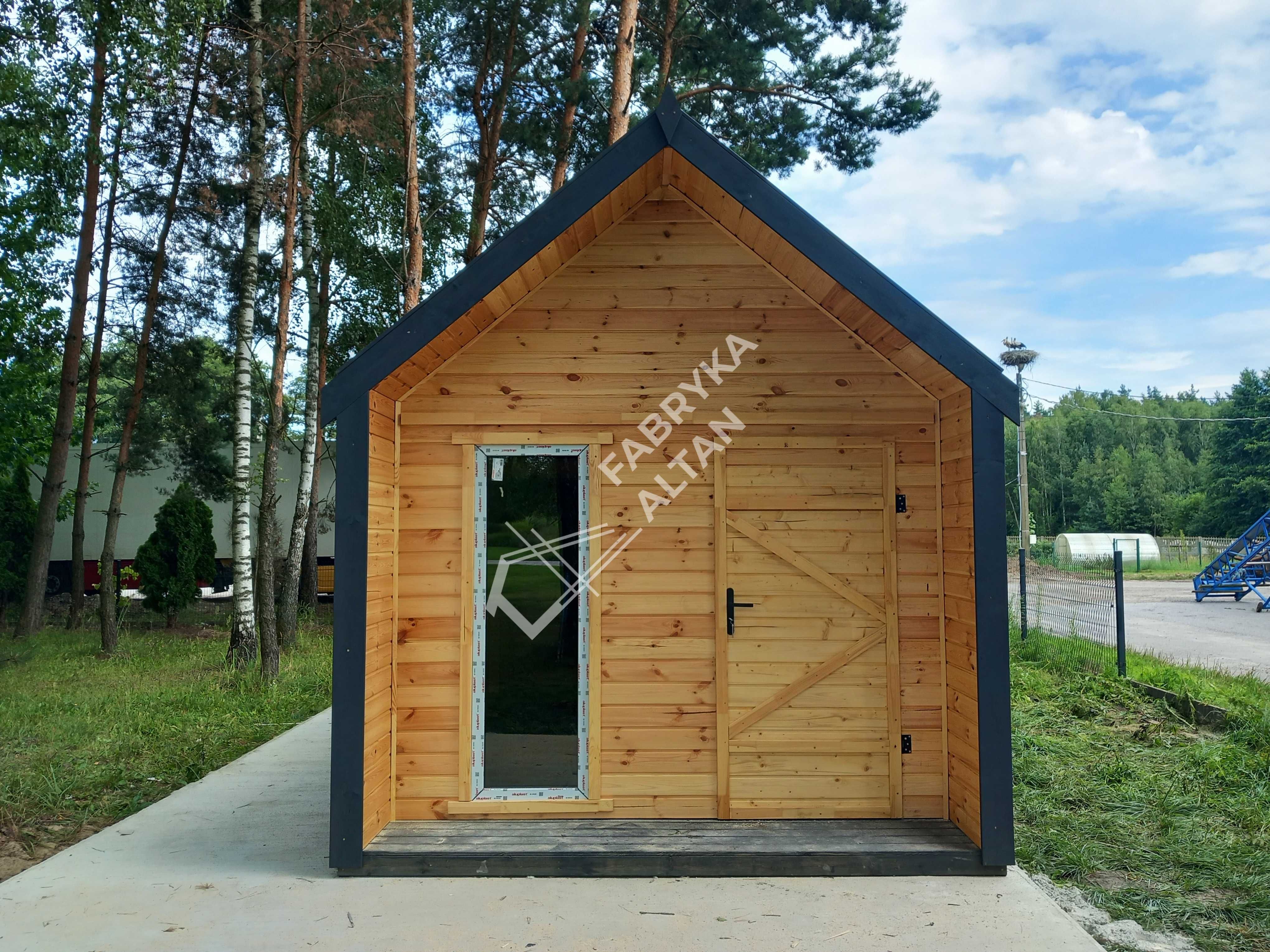 Domek, drewniany, nowoczesny, stodoła, nowoczesna, domki, 3x5m