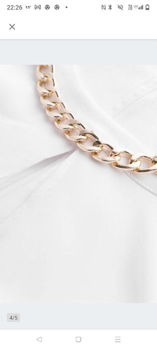 Piekna Elegancka Biała na ślub cywilny sukienka Orsay Nowa z lancuszki