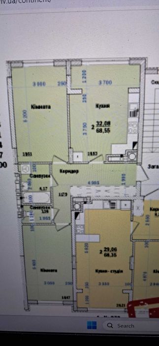 Продаж 2х кімнатної квартири ЖК Континент