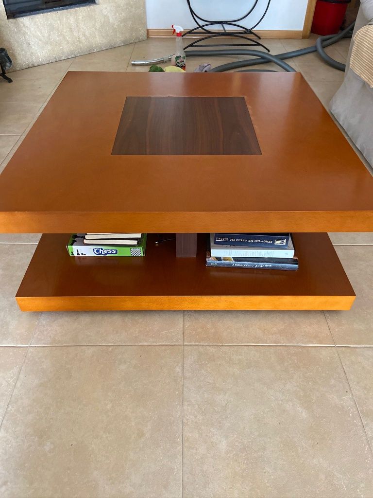Mesa centro sala madeira
