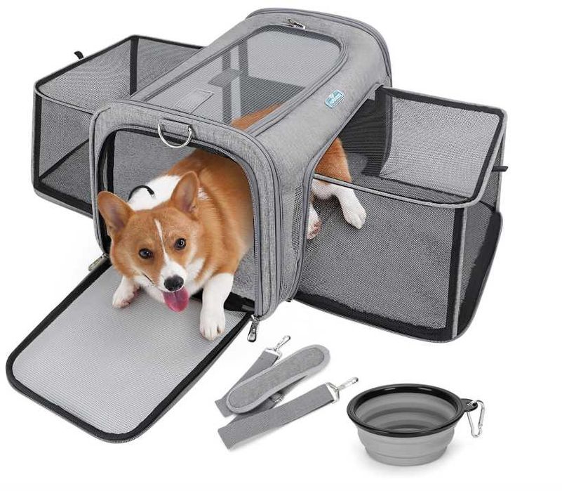 Torba transportowa dla psa i kota plecak rozszerzany składany