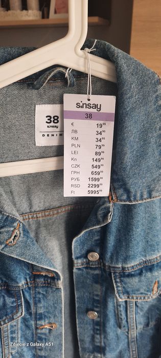 Nowa katana jeansowa