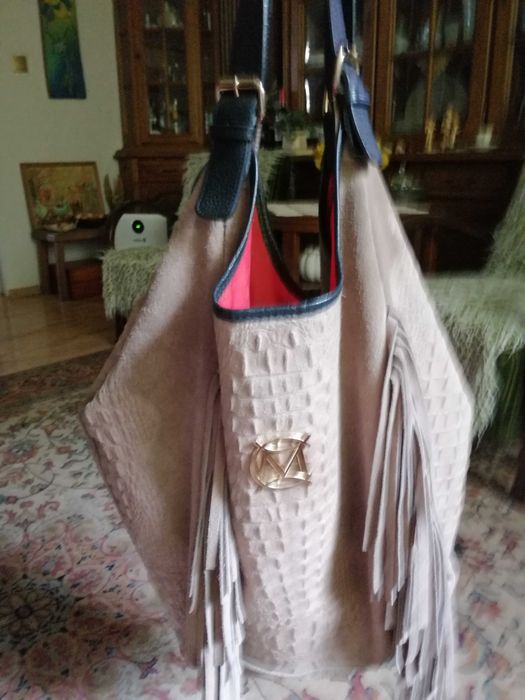 TORBA Worek duża skórzana Massimo Contti