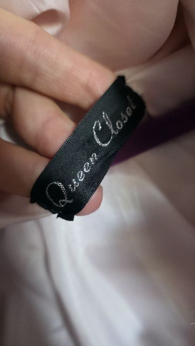 Różowy damski Bezrękawnik kamizelka futerko miś queen close gruby