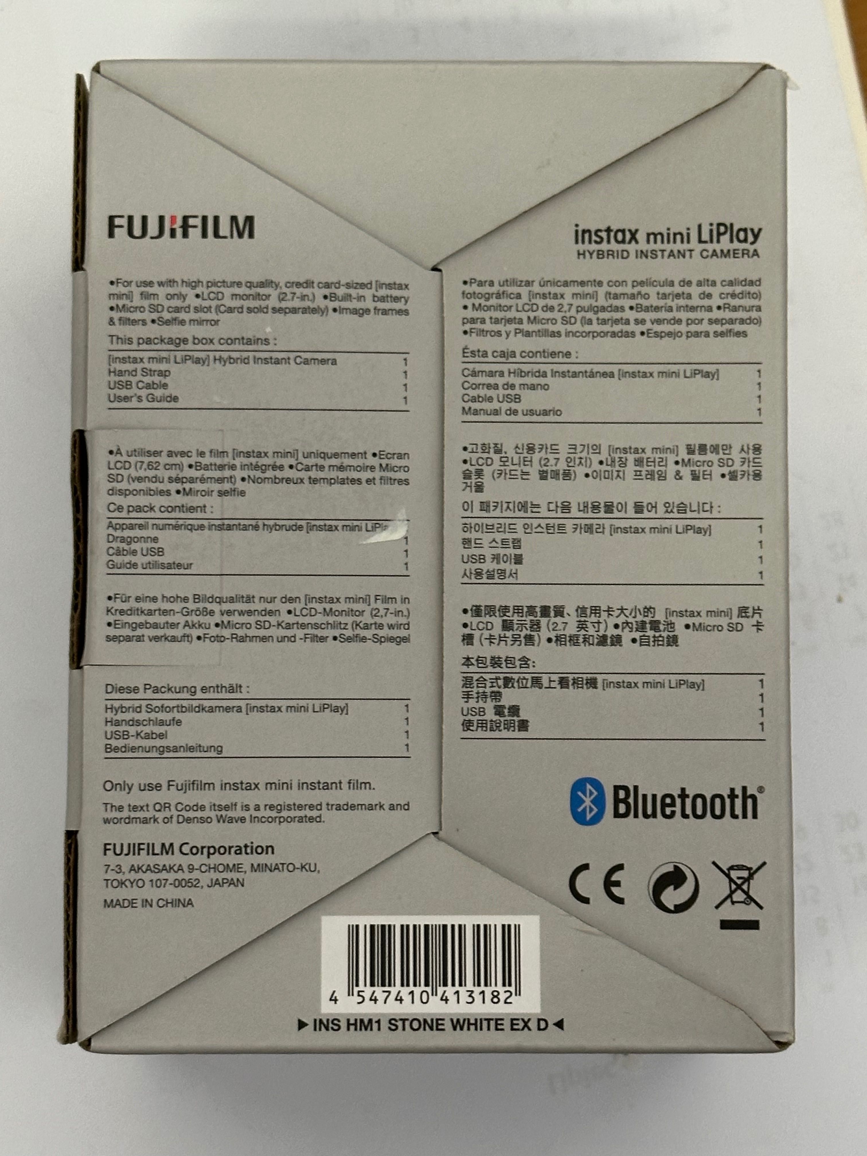 Aparat Instax mini LiPlay Hybrid instant camera Biały