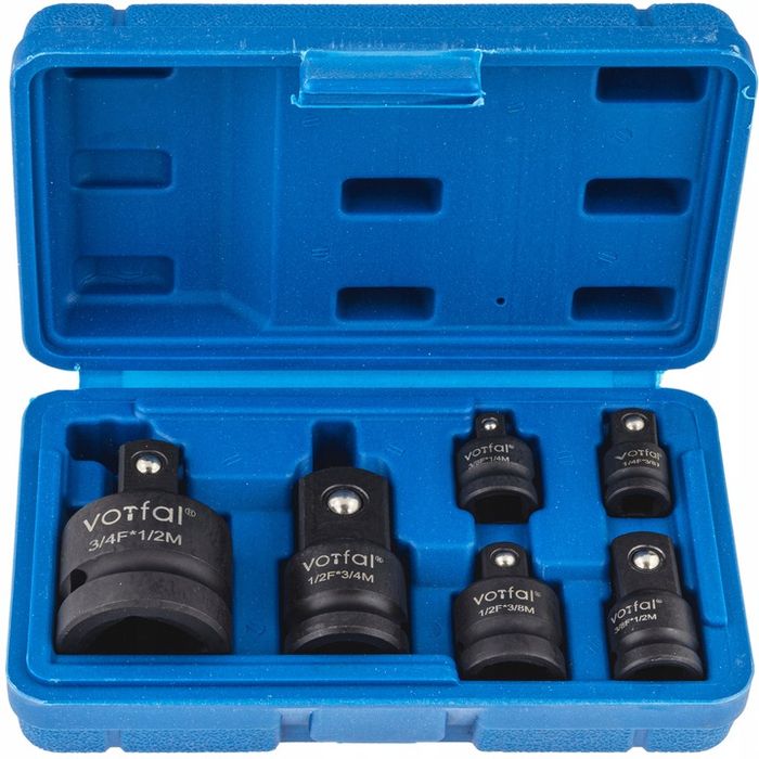 Redukcje Adaptery Redukcyjne Udarowe Nasadki Stal Cr-mo 1/2-3/8-1/4-3/