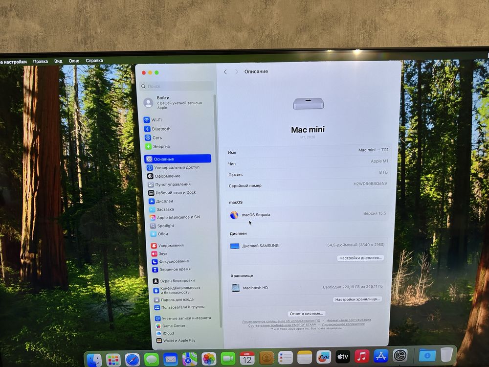Mac mini M1 8 гб/256