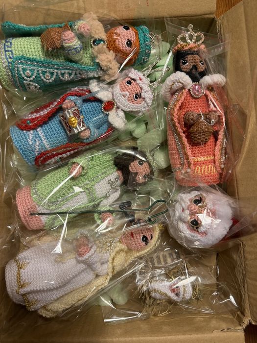 Rekodzielo zestaw swiateczny na szydelku