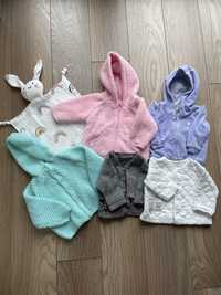 5 bluz sweterków dla dziewczynki zestaw komplet bluzy sweterki