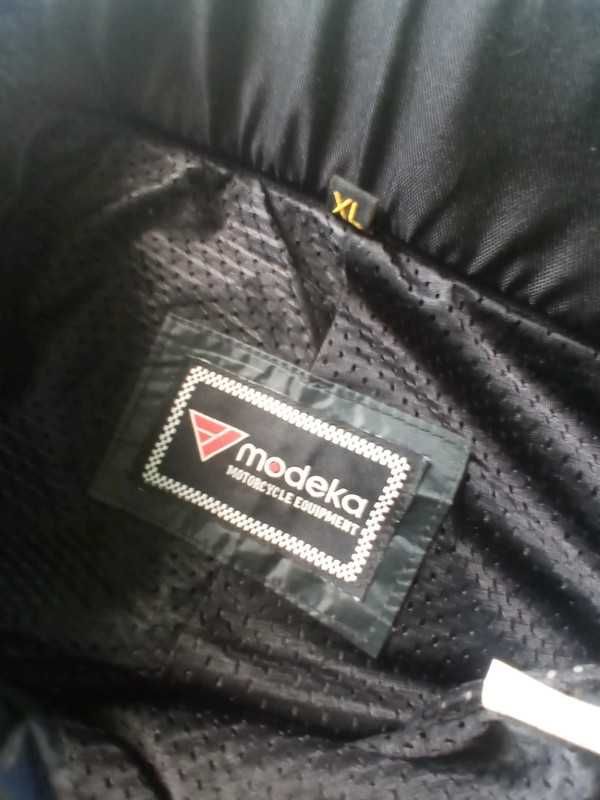KOMPLET MOTO: kurtka tekstylna ozone 2 XL+modeka spodnie tekstylne XL