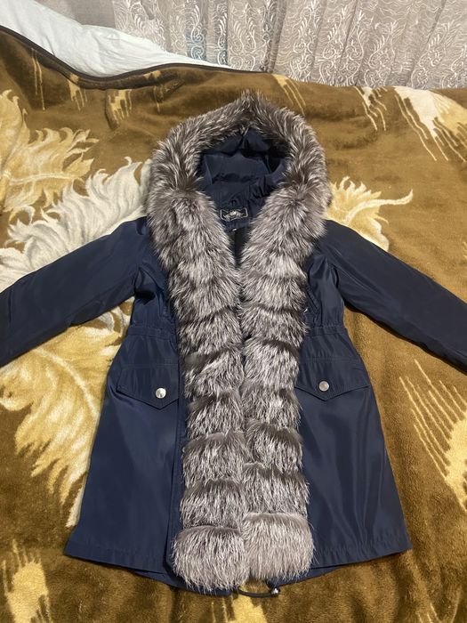 Парка с натуральным мехом