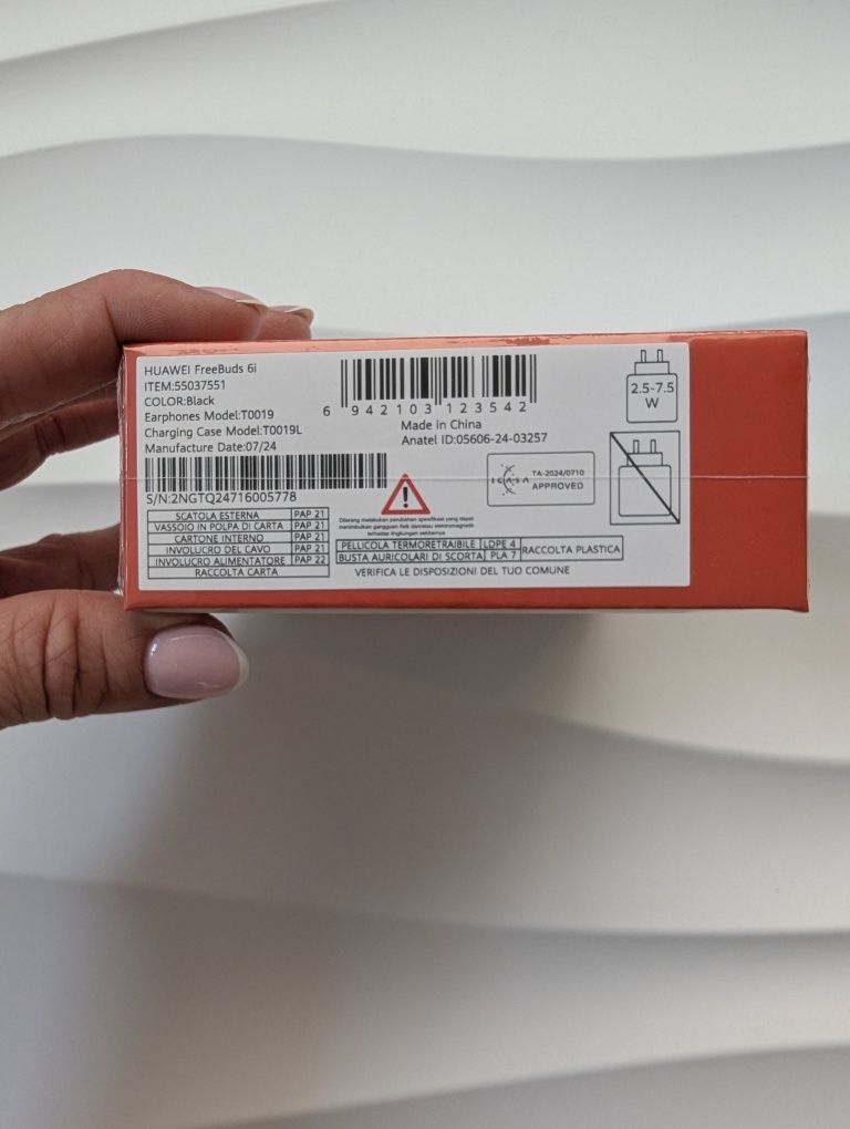 Huawei FreeBuds 6i – nowe, zafoliowane, kolor czarny