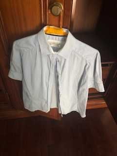 blusa zara azul riscas tamanho m