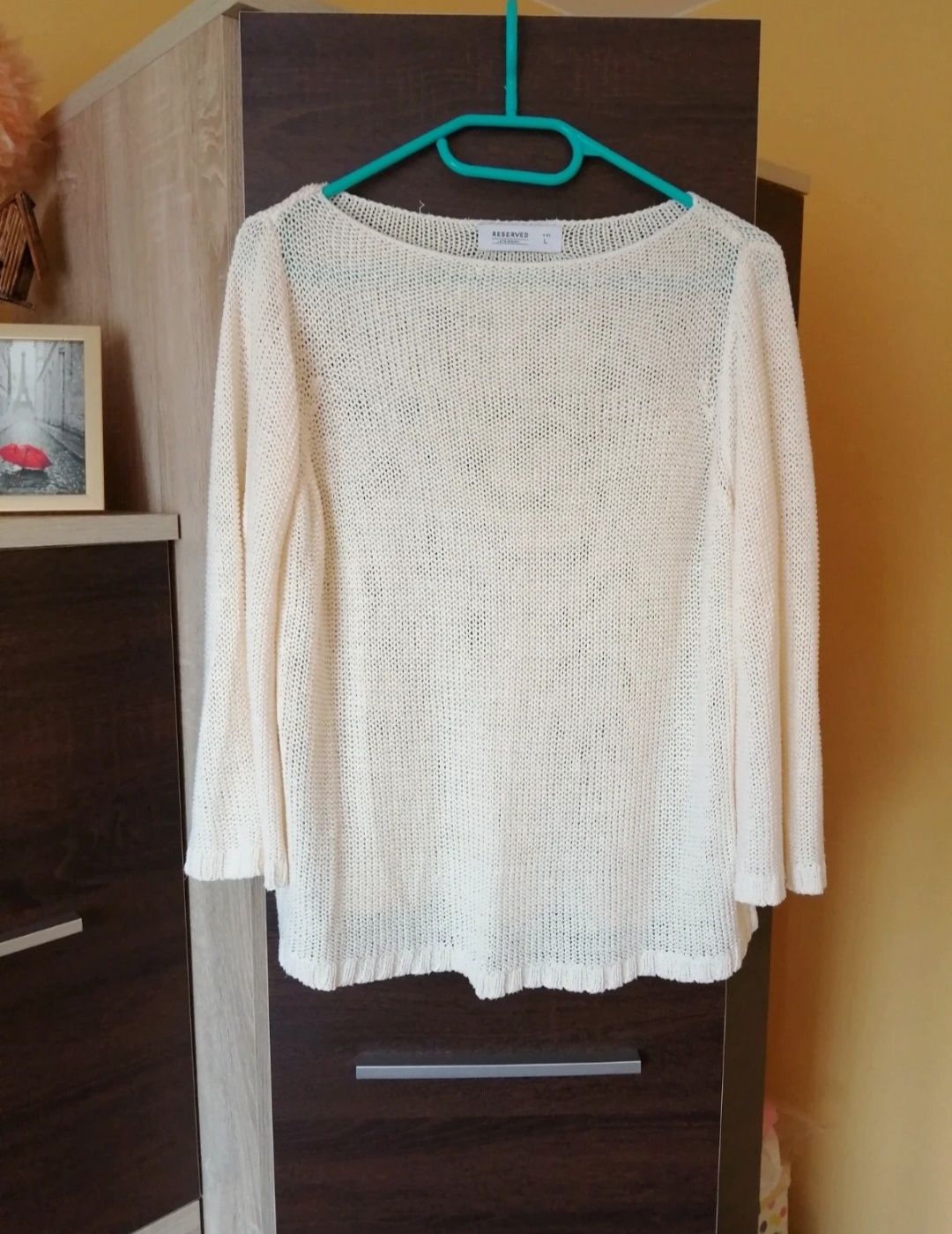 Sweter kremowy Reserved rozmiar L/40