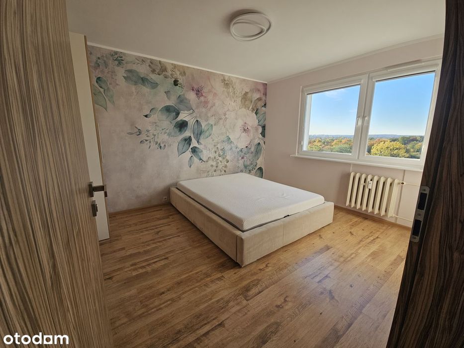 Narożne trzypokojowe mieszkanie w bloku z windą