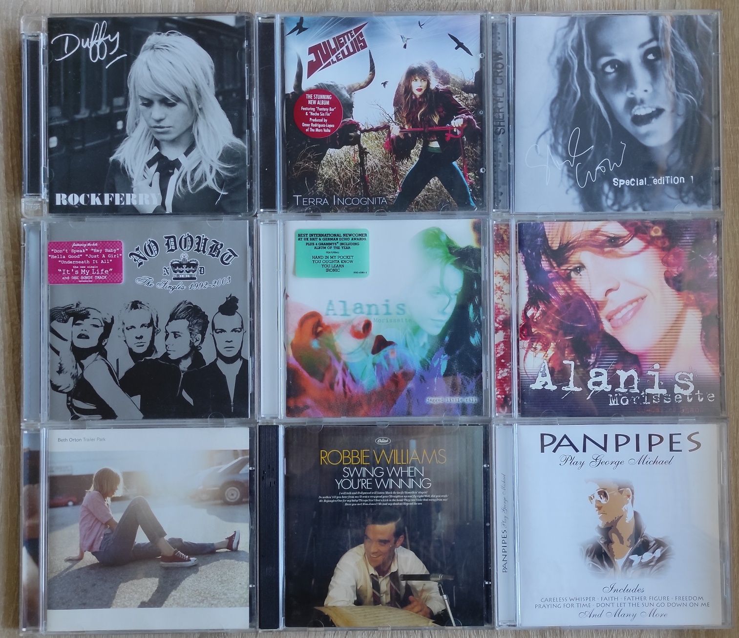 A.Morissette, Sheryl Crow, J.Lewis, No Doubt, Duffy,Orton Фирменные CD