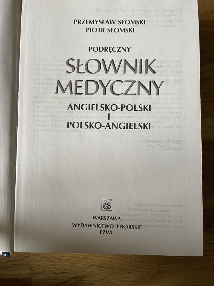 Słownik medyczny angielsko- polski i polsko-angielski Słomski