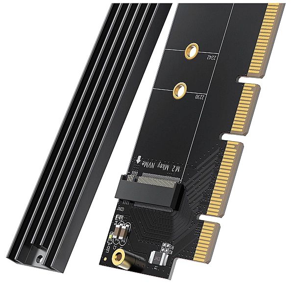 Karta rozszerzeń Ugreen CM465 PCIe 4.0 x16 do M.2 NVMe M-Key - czarna