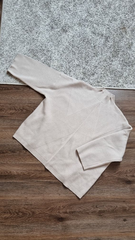 Sweter oversize beż