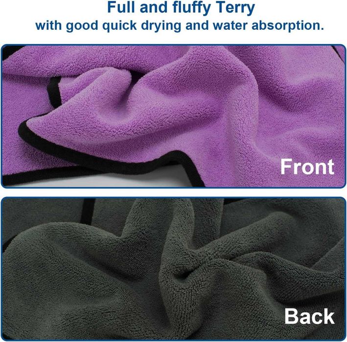 Zestaw 8 ścierek z mikrofibry bardzo chłonne o gramaturze 600 g/m²