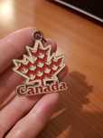 Брелок для ключей Canada (кленовый лист)