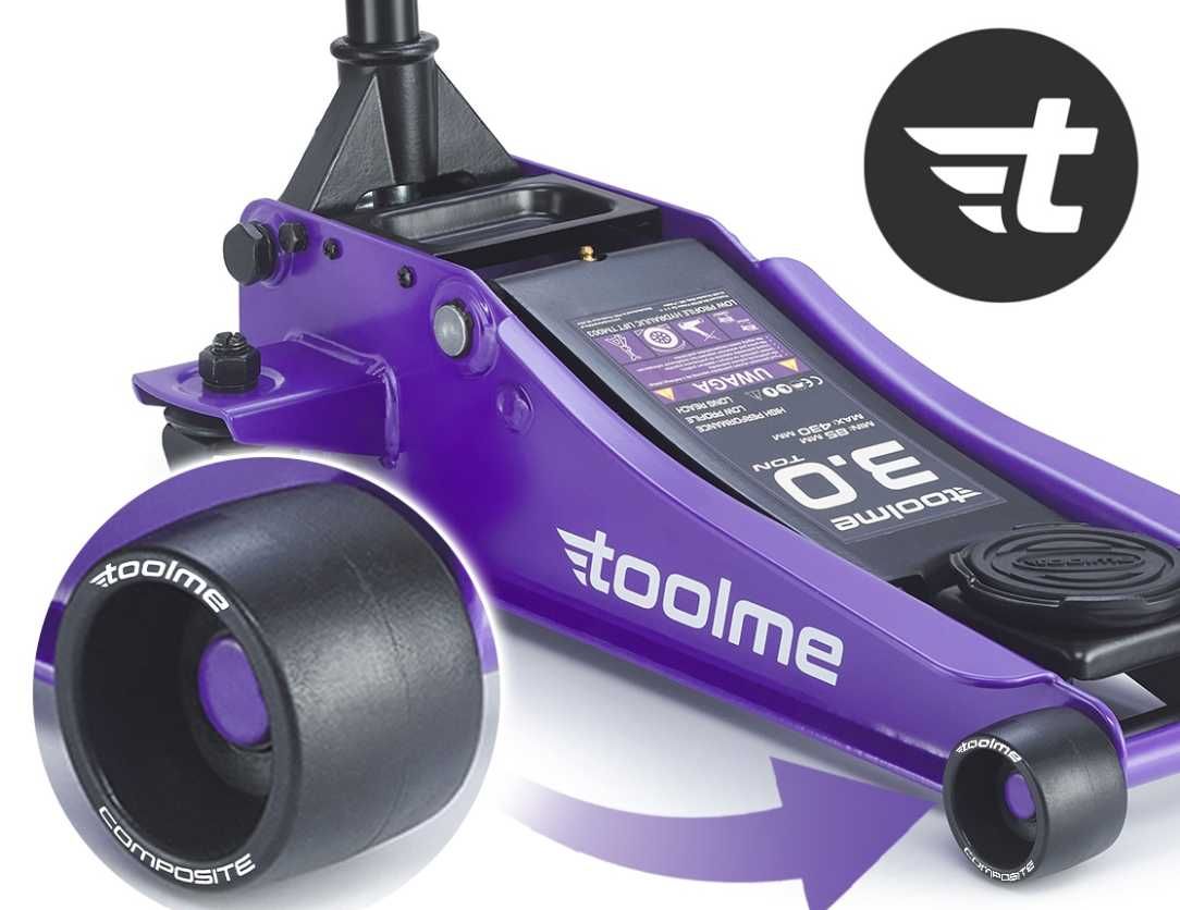 Домкрат підкатний гідравлічний Toolme 3 т 85-430 мм
