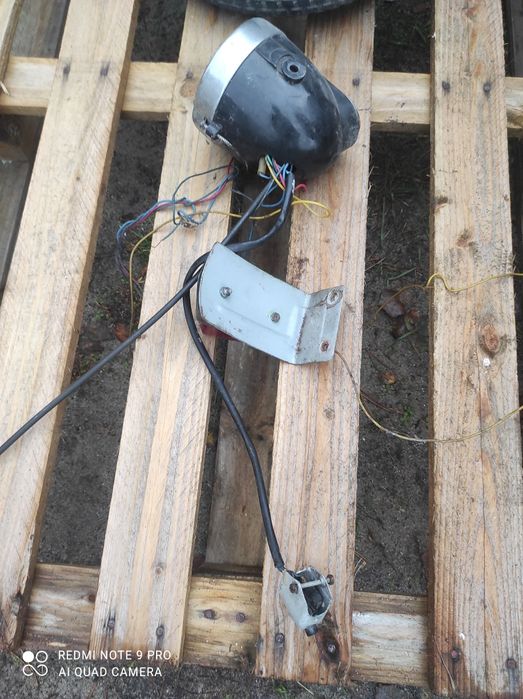 Lampa przód + lampa tył przełącznik świateł Romet motorynka pony 15.5