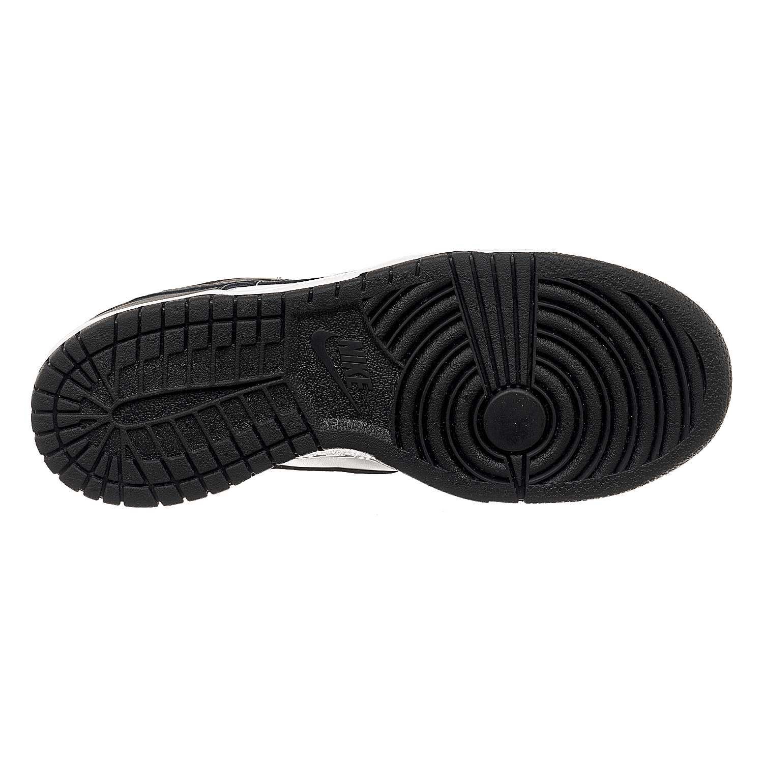 Кросівки жіночі Nike Dunk Low Retro White Black (Gs) (CW1590-100) ОРИГ