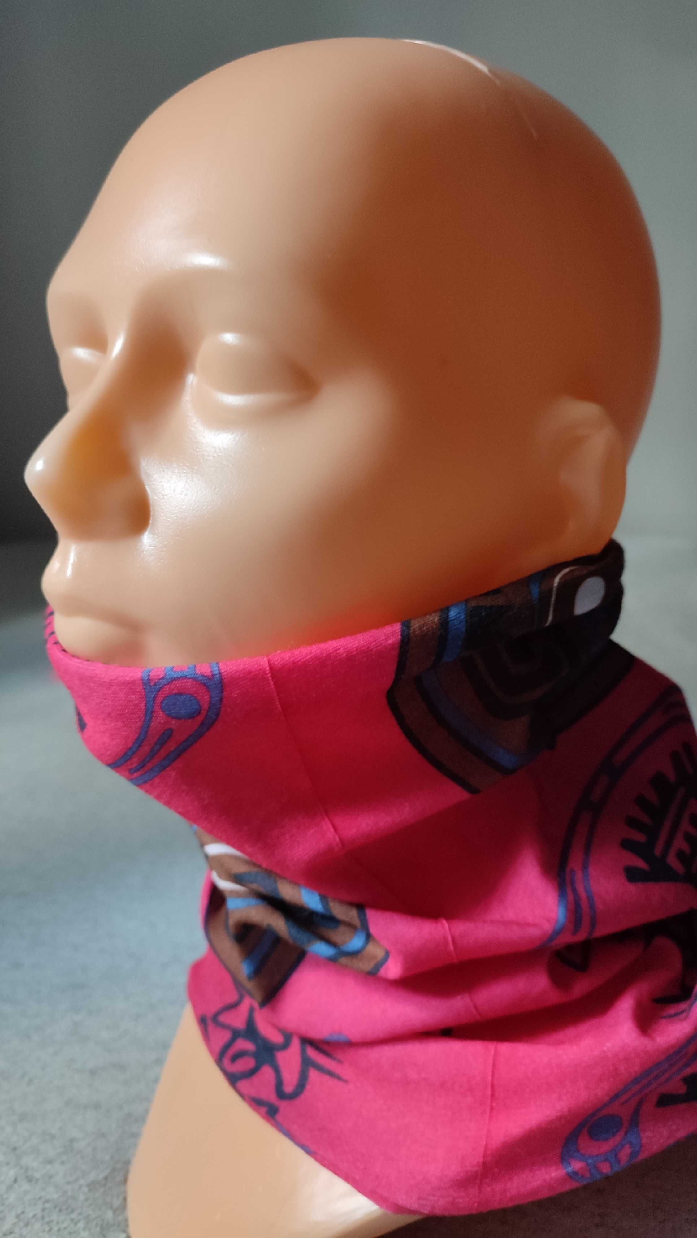 Kolorowa wielofunkcyjna chusta komin opaska