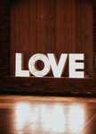 Napis Litery LOVE ślub wesele