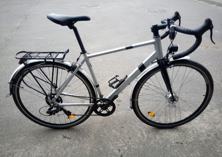 Rower bTwin Triban gravel szosowy turystyczny deszczowóz