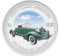 2 доллара 2006 г Классические гоночные авто 1930-х годов 1935 AUBURN 8