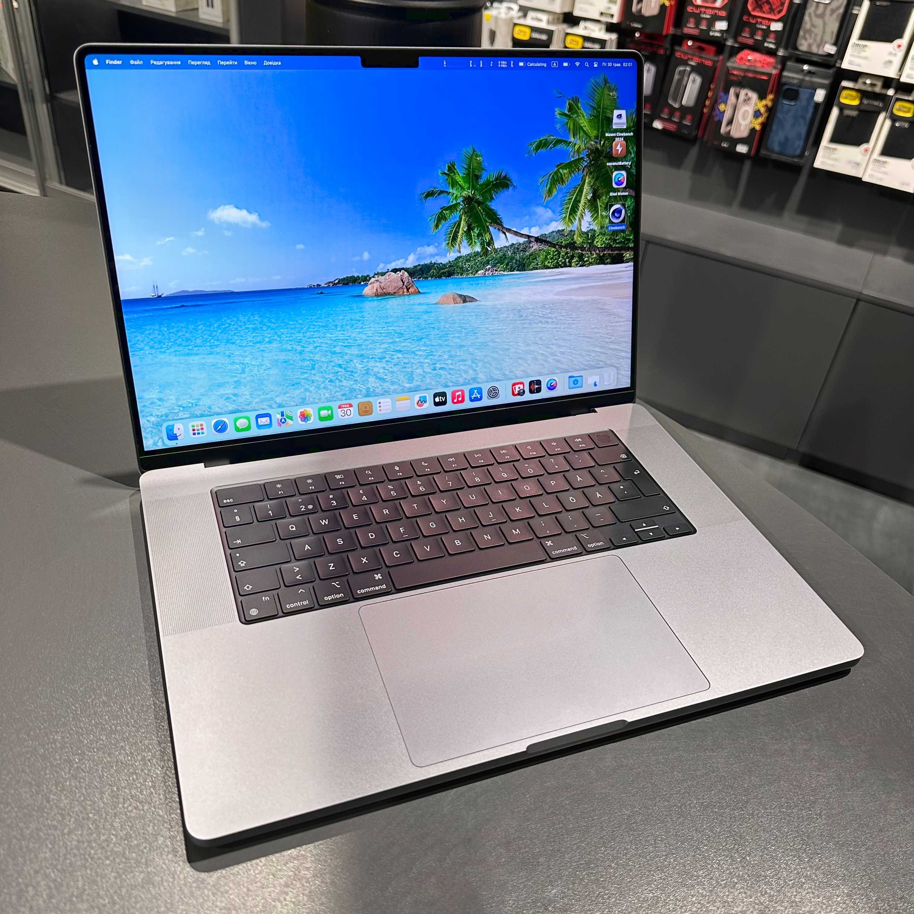 MacBook Pro 16" 2021 M1 Pro 16Gb RAM 1Tb SSD Space Gray РОЗПРОДАЖ!
