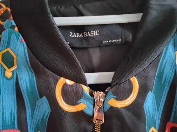 Zara - cienka kurtka bomberka, bluza r.S/36