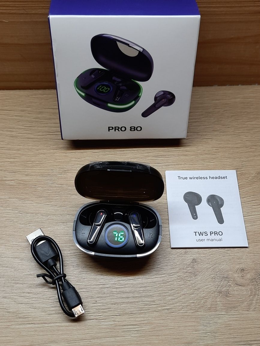 Навушники Bluetooth TWS PRO 80 NEW, нові