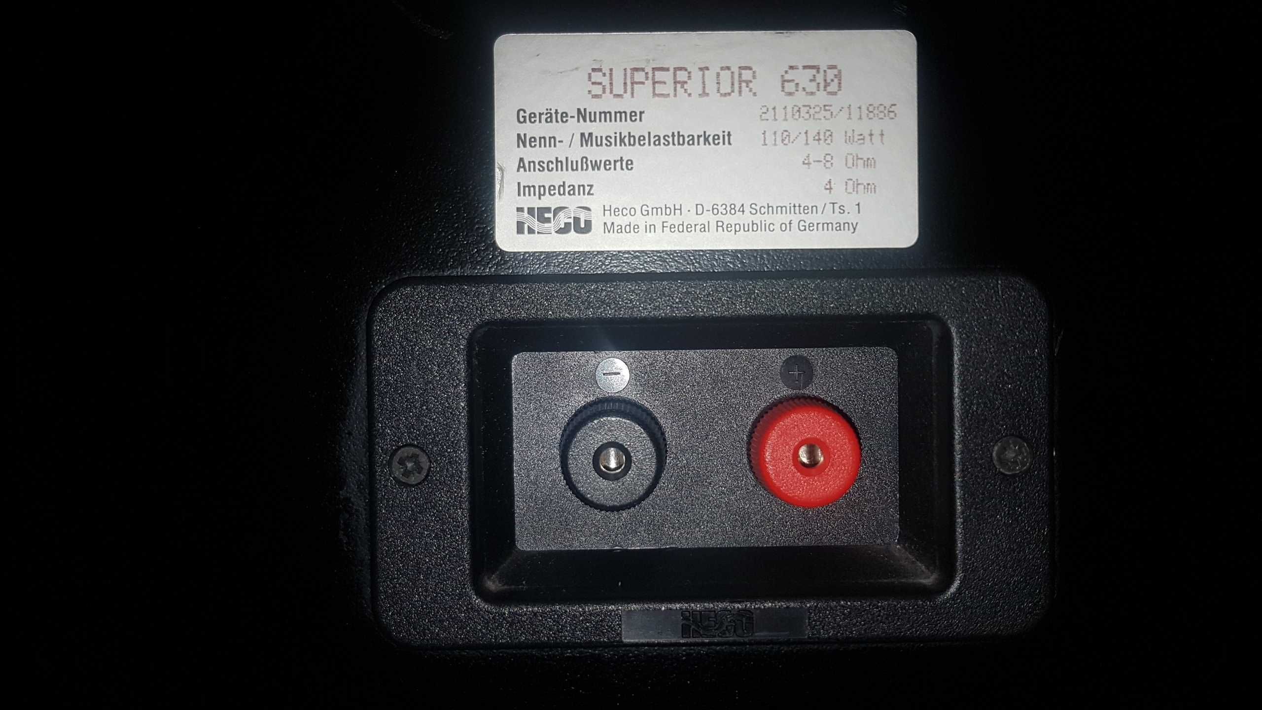 Акустика Heco Superior 630 Hi-Fi stereo made in F.R.Germany