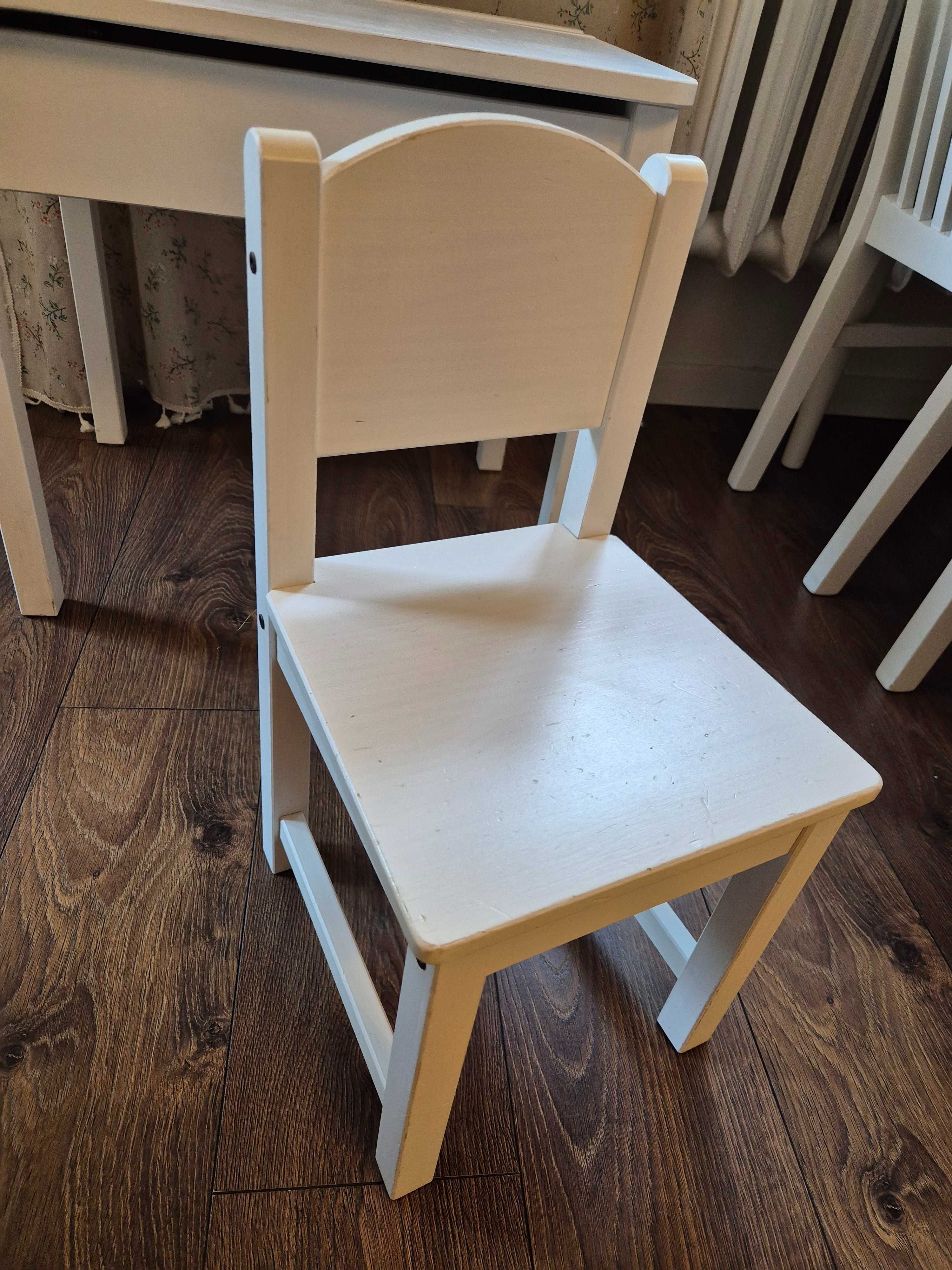 Biurko i krzesełko SUNDVIK białe biel