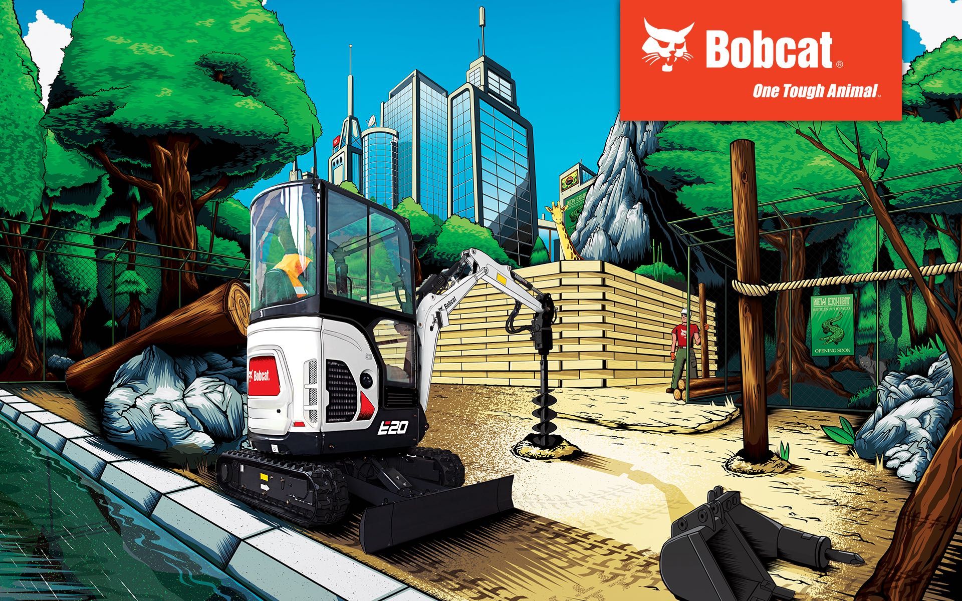 Minikoparka Bobcat E20Z wynajem