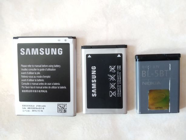 Baterias para telemóvel Samsung e Nokia