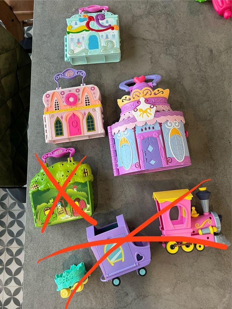 Поезд и домики My little pony, 90грн