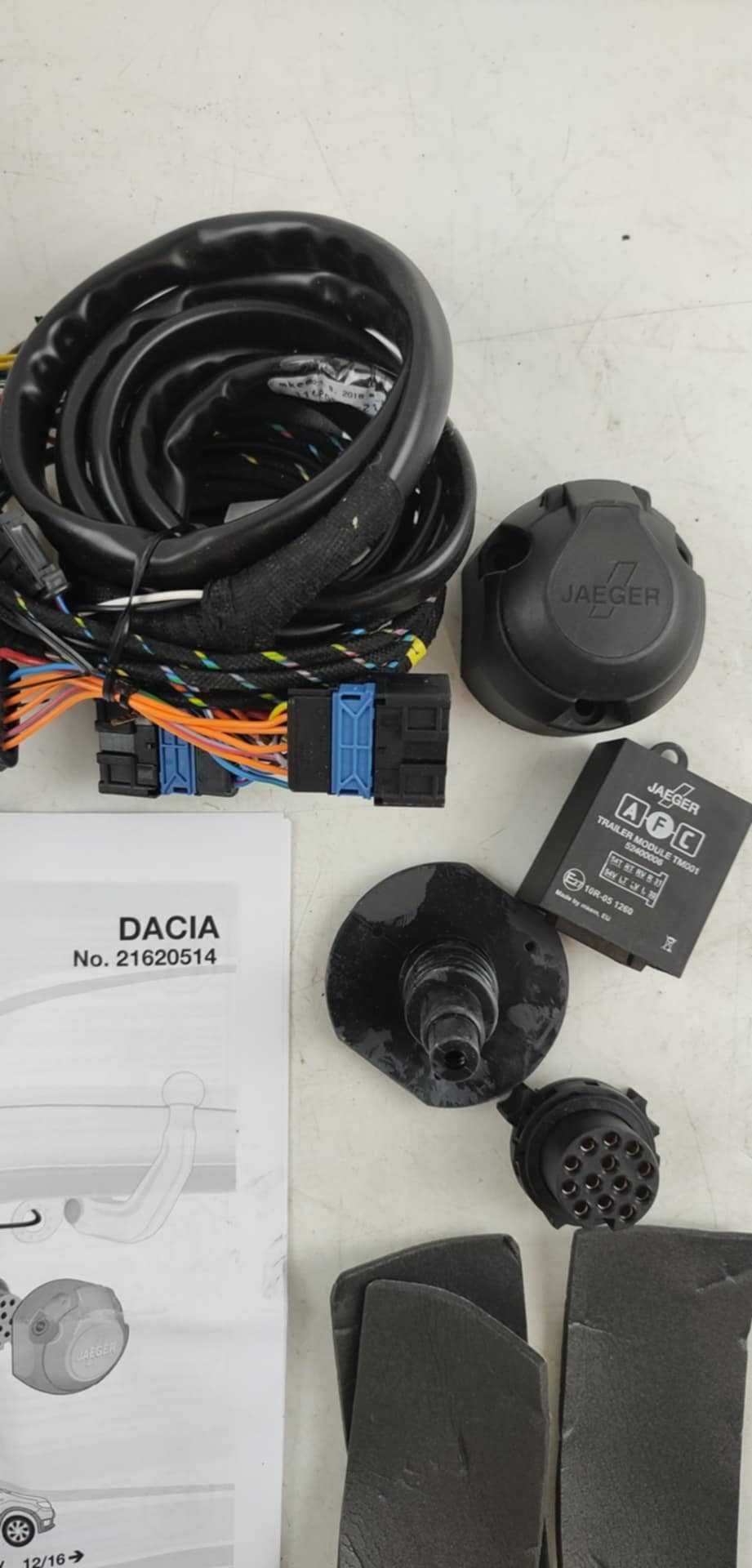 JAEGER Zestaw elektryczny, zestaw zaczepu przyczepy DACIA Sandero II