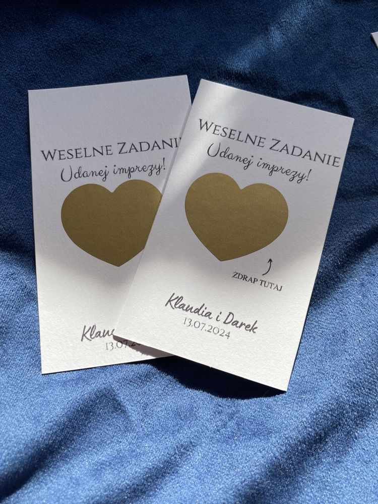 Zdrapki weselne