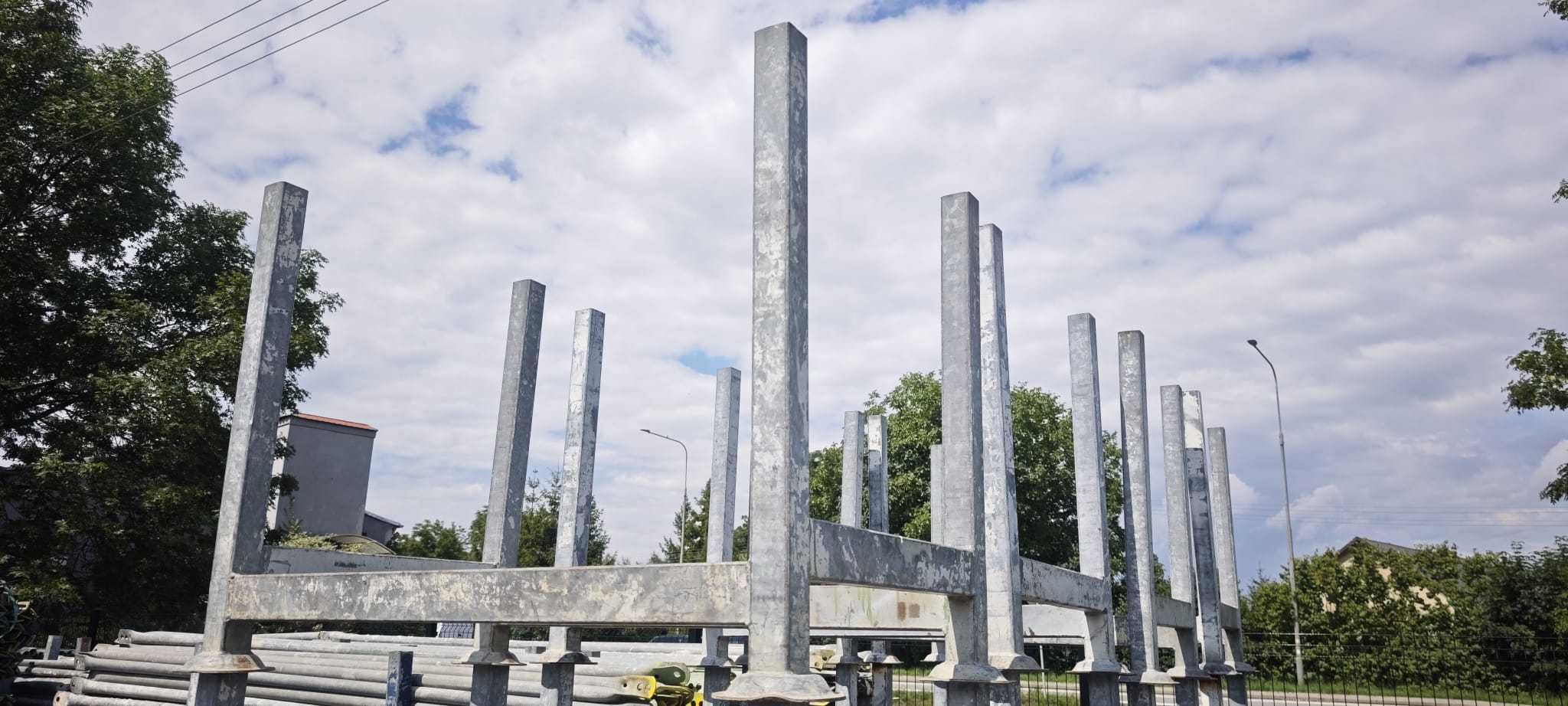 Kosze modułowe ocynk kosz transportowy na stemple rusztowanie podpory